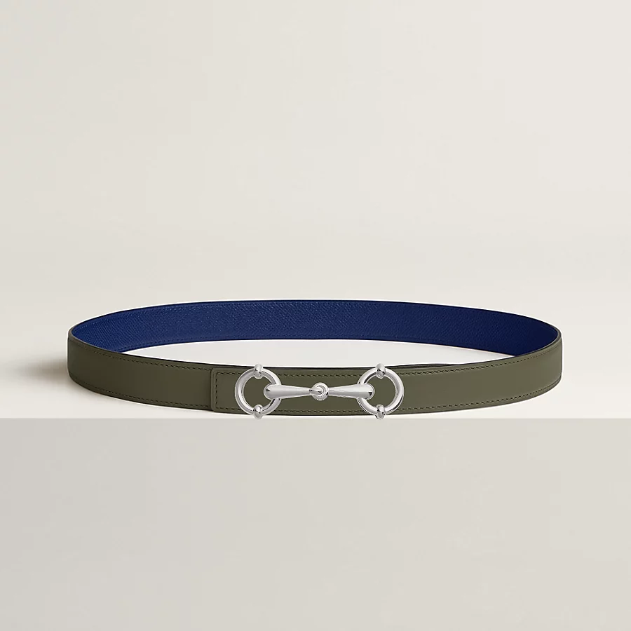 Lady Rider belt buckle & Reversible leather strap 24 mm - Image 1